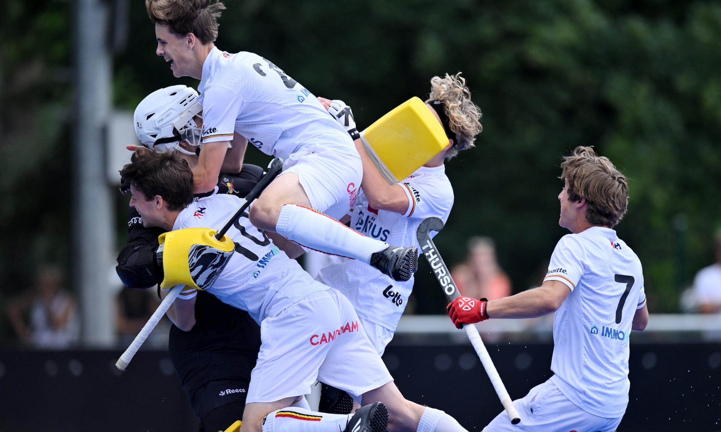 Belgium and Germany win boys U18 semi-final rollercoasters