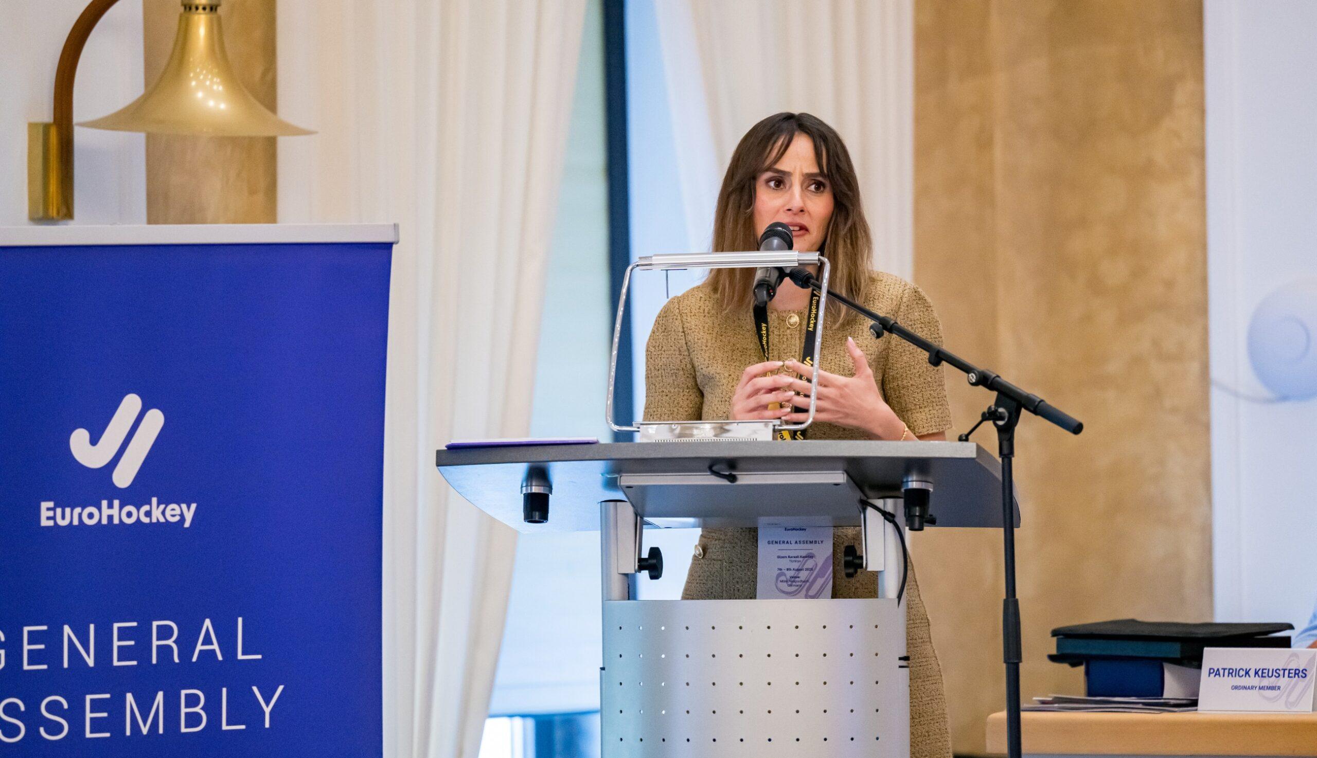 From Türkiye to the EuroHockey Board: Gizem’s Journey of Learning and Leadership